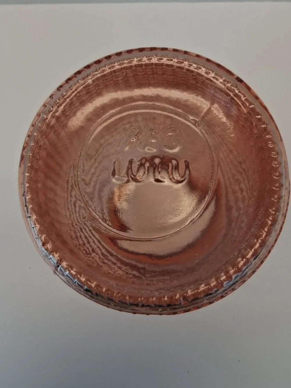 AEG LULU Rose Gold/Amber Pink Textured Glass 7